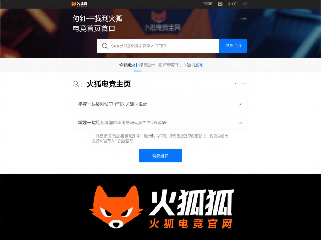 当你在寻找火狐电竞首页入口时，搜索引擎是最便捷的工